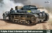 1:35 IBG Models 35080 Pz.Kpfw. II Ausf.b - German Light Tank with fuel trailer Plastic Modelbouwpakket