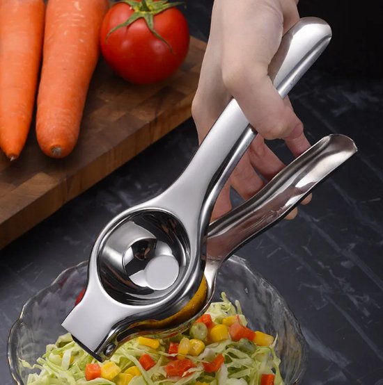 Igoods Citruspers - Limoenpers - Handmatige Citroenpers - RVS - Zilver van Merkloos — afbeelding 2