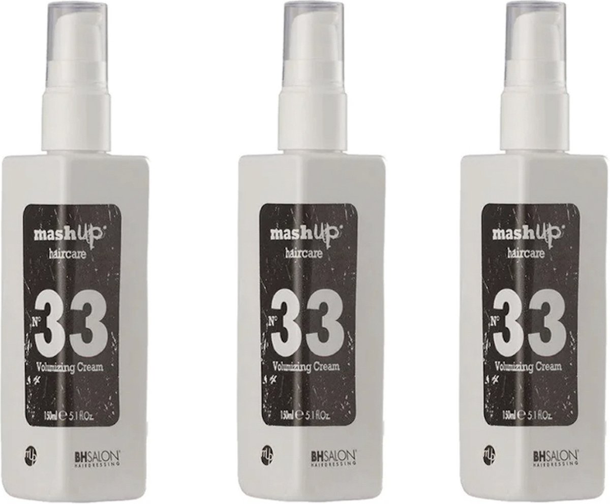 mashUp haircare N° 33 Volumizing Cream 150ml - 3 stuks