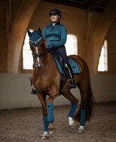 Equestrian Stockholm Zadeldek Aurora Blues Darkturquoise - Darkturquoise - dressuur Paard