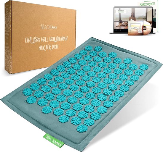 Foto: Acupressure mat foot massage mat for foot massage back neck and shoulder with attachment strap acupuncture door mat against tension acupressure mat for feet