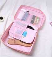 Toilettas - Make-Up Tas - Roze - Lichtroze - Reistas - Make-Up Bag - Travel bag