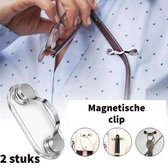 2 stuks Magnetische hanger voor bril balpen badge en accessoires | Brillen houder magneet | Bril clip | Clip Hemd | Kledij | Zonnebril | Festival | Pennenclip | Verpleegster Accessoires | Verpleegkundige | Borstzakje