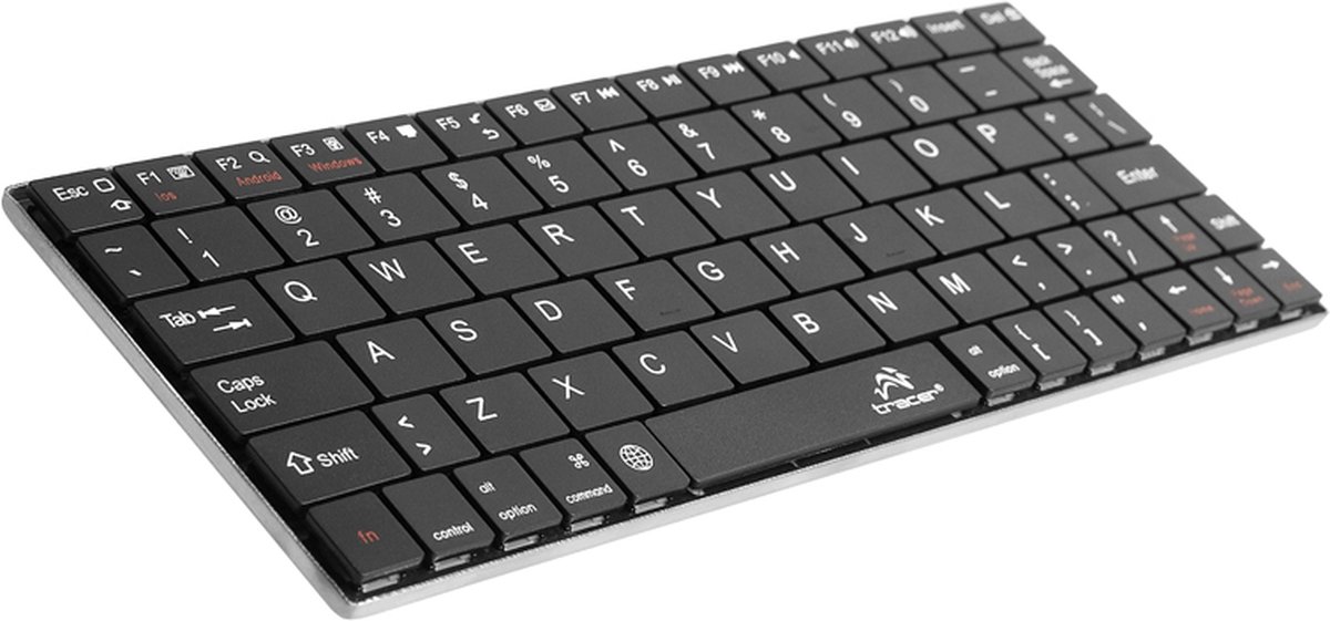 Mini Keyboard Wireless Universeel Draadloos Bluetooth - Kleine Toetsenbord Geschikt voor: Smart TV Box / Tablet / Computer Laptop (Windows) PC / Apple Mac / iPad / Samsung / iPhone / Macbook / iMac / Android - zwart