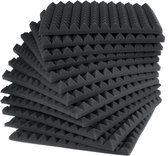 Akoestische Panelen 30x30x3cm - 12 Stuks - Geluidsisolatie Acoustic Foam Panels Geluidsdemper