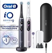 Oral-B iO - 9 - Noire et Rose - Brosses À Dents Électriques - Lot De 2 - connectées Bluetooth