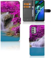 Wallet Bookcase Geschikt voor Nokia G42 Telefoonhoesje Waterval