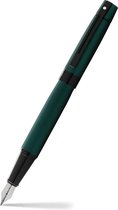 Sheaffer vulpen - 300 E9346 - M - Matte green lacquer polished black - SF-E0934653