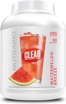 NutraBio Clear Whey Protein Isolate - Watermelon Breeze - 500 gr