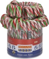 72 candy canes groen-wit-rood Holland Foodz snoep kerstsnoep