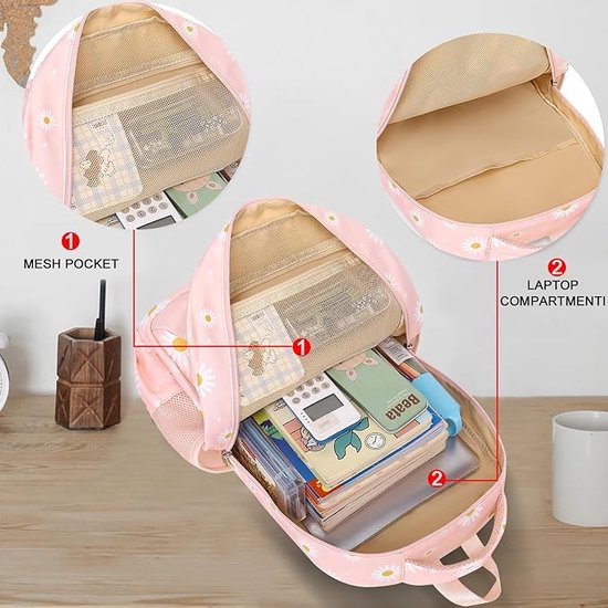 Baby Diaper Bag Backpack, Baby Diaper Bag with Changing Table, Large Unisex van BabbleRoo — afbeelding 4