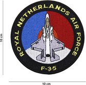 101 Inc Embleem Stof Royal Netherlands Airforce F-35  5056