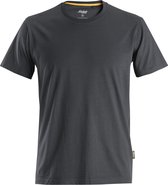 Snickers 2526 AllroundWork, T-shirt en Katoen biologique - Grijs acier - L