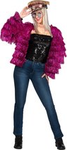 Wilbers & Wilbers - Feesten & Gelegenheden Kostuum - Jas Flapper Roze Festival Style Vrouw - Roze - One Size - Carnavalskleding - Verkleedkleding
