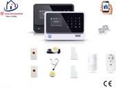 Système d'alarme intelligent sans fil pour personnes âgées à verrouillage à domicile wifi, gprs, sms AC-05 set 1.