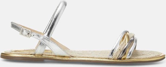 Mangará Albizia Dames sandalen Raffia en Leer - Goud - Maat 39