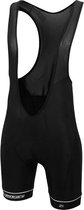 Fietsbroek kort dames met bretels 21Virages zwart K Lucky-XL