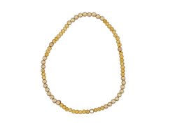 Pat's Jewels Armband Dames - Elastiek Armband - Gouden Bolletjes - Edelsteen - Geboortesteen - November