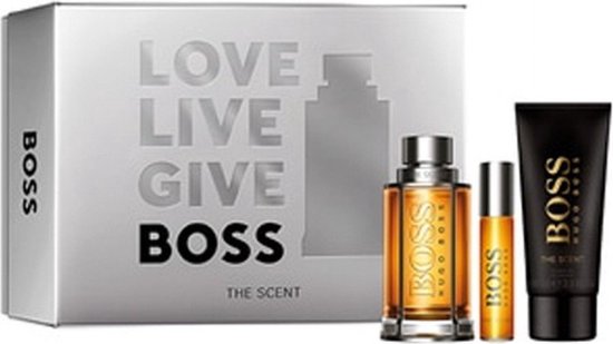 Parfumset voor Heren Hugo Boss EDT BOSS The Scent 3 Onderdelen