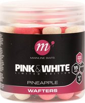 Mainline Fluo Pink & White Wafters 15mm (250ml) - Smaak : Pineapple