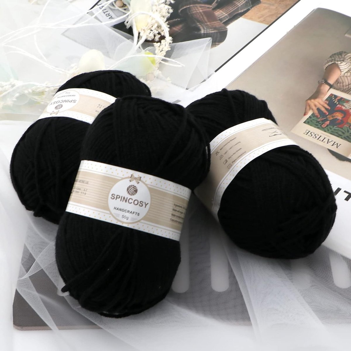 Acheter Fil de crochet en laine de coton tissé à la main, panier épais,  couverture tricotée, bricolage, maison