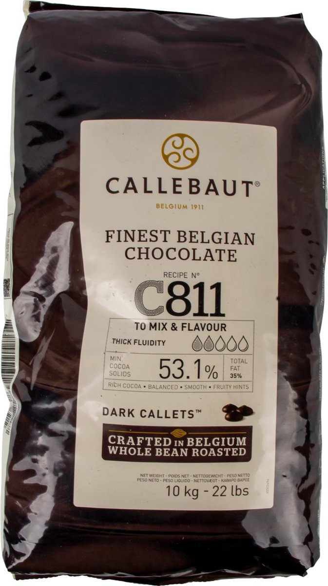 Callebaut Callets puur 10 kilo