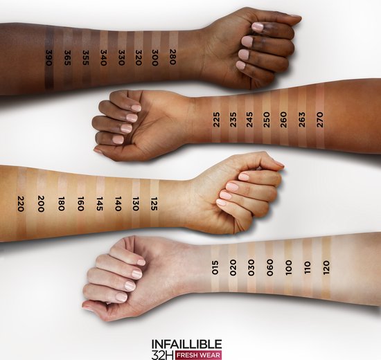 L’Oréal Paris Infaillible 32H Fresh Wear Foundation - 015 Porcelain - Langhoudende Foundation met SPF