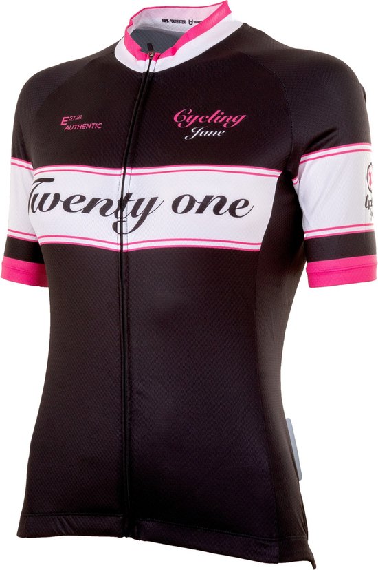 21Virages fietsshirt korte mouwen dames Michelle Roze Zwart - S