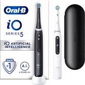 Oral-B iO 5 - Brosses À Dents Électriques - Noire Et Blanche - connectées Bluetooth