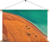Textielposter Kleurrijke woestijn Rechthoek Horizontaal XXL (85 X 120 CM) - Wandkleed - Wanddoek - Wanddecoratie