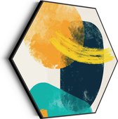 Akoestisch Schilderij Kleurrijk Abstract 01 Hexagon Basic XL (140 X 121 CM) - Akoestisch paneel - Akoestische Panelen - Akoestische wanddecoratie - Akoestisch wandpaneelKatoen XL (140 X 121 CM)