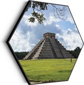 Akoestisch Schilderij Teotihuacán Hexagon Basic XL (140 X 121 CM) - Akoestisch paneel - Akoestische Panelen - Akoestische wanddecoratie - Akoestisch wandpaneel