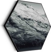 Akoestisch Schilderij Gletsjer Hexagon Basic M (60 X 52 CM) - Akoestisch paneel - Akoestische Panelen - Akoestische wanddecoratie - Akoestisch wandpaneel