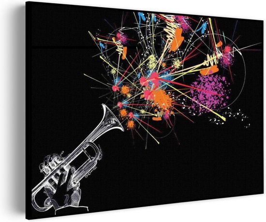 Peinture Acoustique Trumpeter Rectangle Horizontal Pro S (7 0x 50 CM) - Panneau acoustique - Panneaux acoustiques - Décoration murale acoustique - Panneau mural acoustique