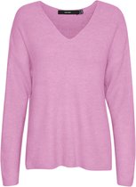 VERO MODA VMCREWLEFILE LS V-NECK BLOUSE NOOS Dames Trui - Maat S