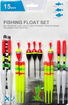 Fisching Float Set -15 pièces - ensemble de flotteurs - flotteur de pêche