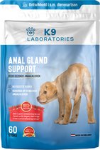 Anal Gland Kauwsnack Hond - 60 stuks - Anti-Anaalklieren - Probiotica - Verstopte Anaalklieren - Ontstoken Anaalklieren - Honden jeuk - Spijsvertering - Darmflora - Honden supplementen - Kauwtablet Hond