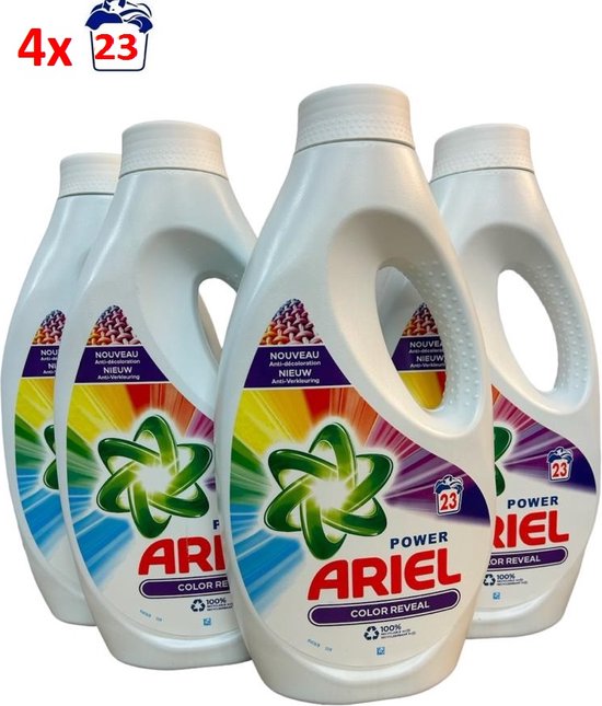 Ariel Vloeibaar Wasmiddel Color 4x23 Wasbeurten - Voordeelverpakking | bol