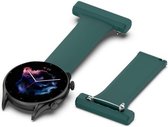 Universeel Smartwatch 22MM Siliconen Verpleegkundige Band - Geschikt Voor Dames - Groen