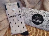 Meester-Sokken-Cadeaudoos-Miek in Vorm-Einde Schooljaar-Verjaardag-Kerst-Kerstcadeau-Pensioen-Warme Voeten-Origineel-Giftset-The Big Gifts