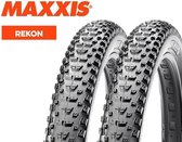 29" banden set 2x Maxxis Rekon 2.25 29 inch MTB buitenband 29x2.25 57-622 60tpi - Zwart