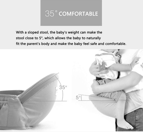 Ergonomische Baby Heupdrager met Zijvak - Comfortabel en Praktisch