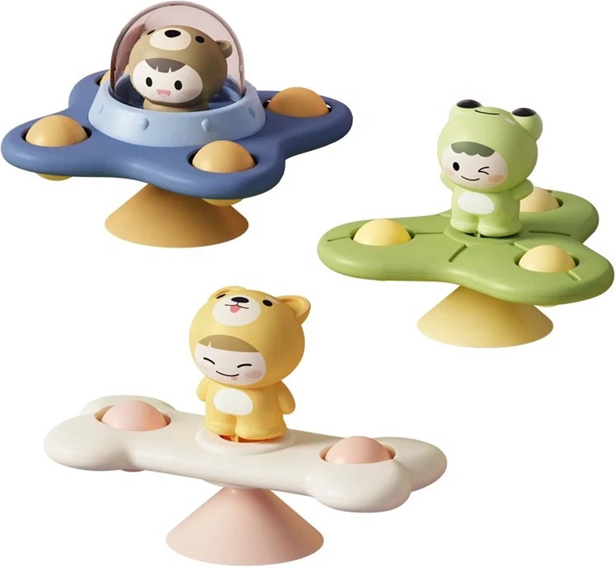 Fidget Toys - Ventouse Spinner Jouets - 3 pièces - Fidget spinner - Jouets  sensoriels