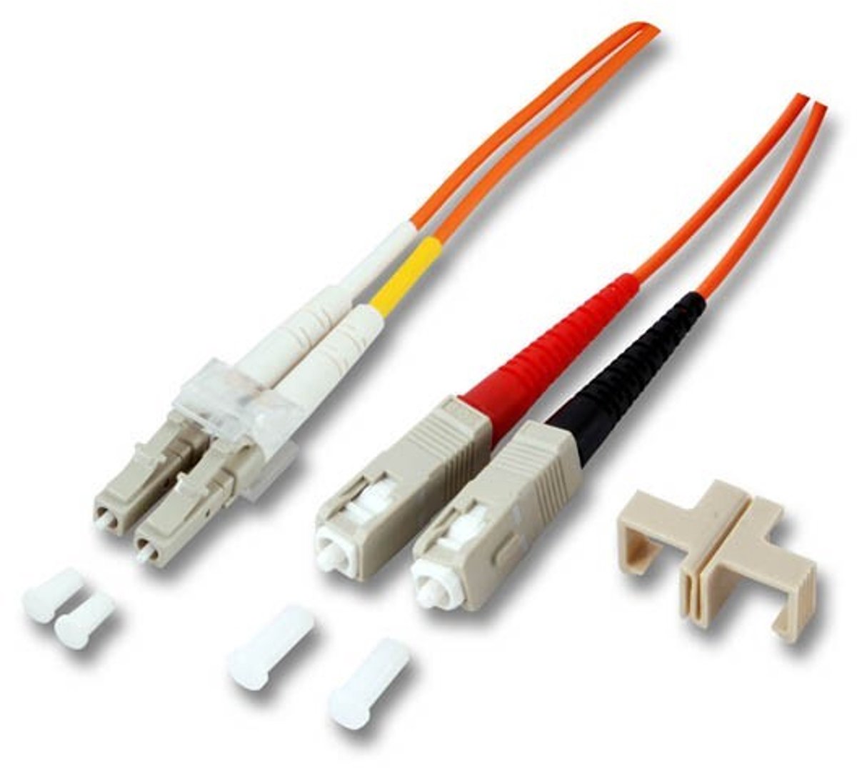 EFB Elektronik O0320.1 Glasvezel Optische vezel Aansluitkabel [1x LC-stekker - 1x SC-stekker] 50/125 µ Multimode OM2 1.00 m
