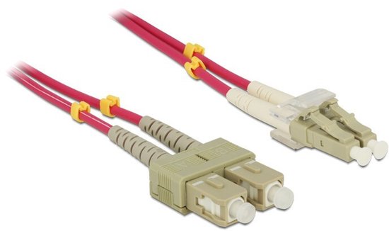 Kabel optische vezel LC naar SC multi-mode OM4 10 m