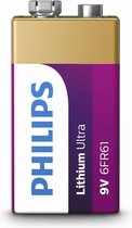 Batterie Philips 9V Lithium Ultra - 1 pièce