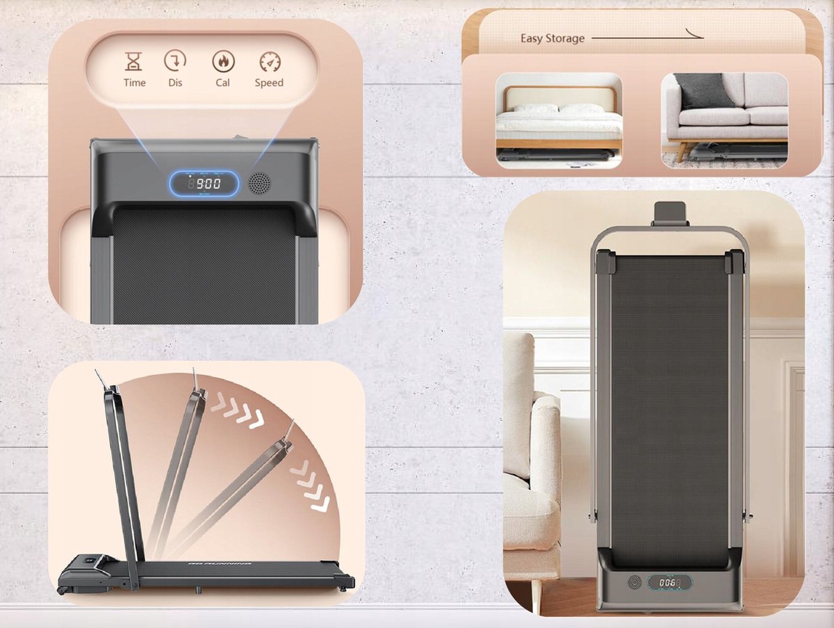 Afbeelding 2 van Walking pad - inklapbare loopband - elektrisch - tot 10 km/u