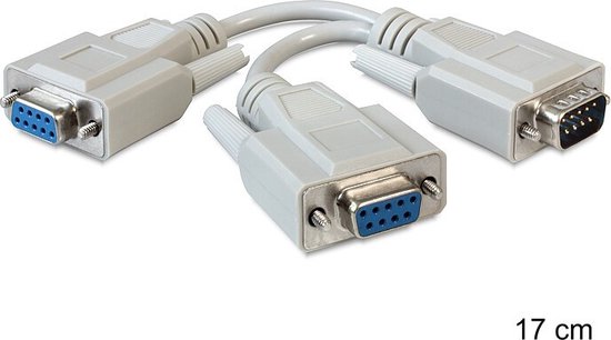 Delock Disque Dur Câble De Raccordement [1x SUB-D Mâle 9 Pôles - 1x SUB D Male 9 Poles 1x Sub D Femelle 9 Poles 3 M Noir 3380417
