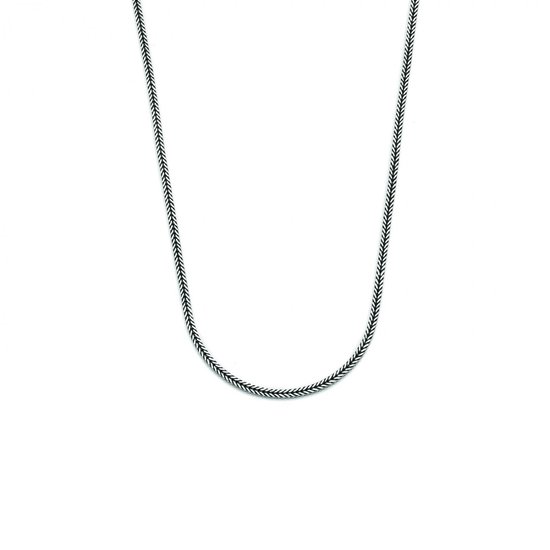 SILK Jewellery - Zilveren Ketting - Chevron - 170.60 - Maat 60,0