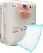 Abena Abri-Soft Basic Alèses Jetables Incontinence - 60 Alèses - Pour protection de Matras, canapé ou chaise - Absorption jusqu'à 800 ml - Imperméable - Durable - 40 x 60 cm